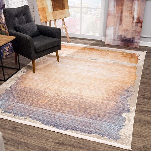 Homeroots 4 x 6 ft. Beige Faded Sunset Area Rug 394886 - main